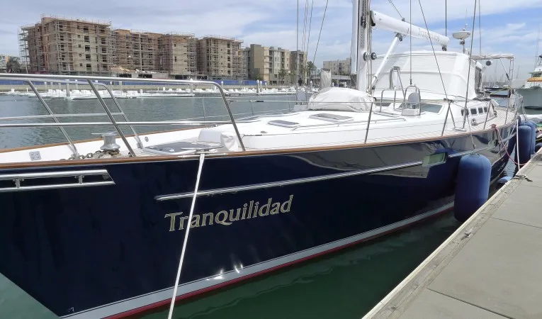 57 Beneteau In the slip