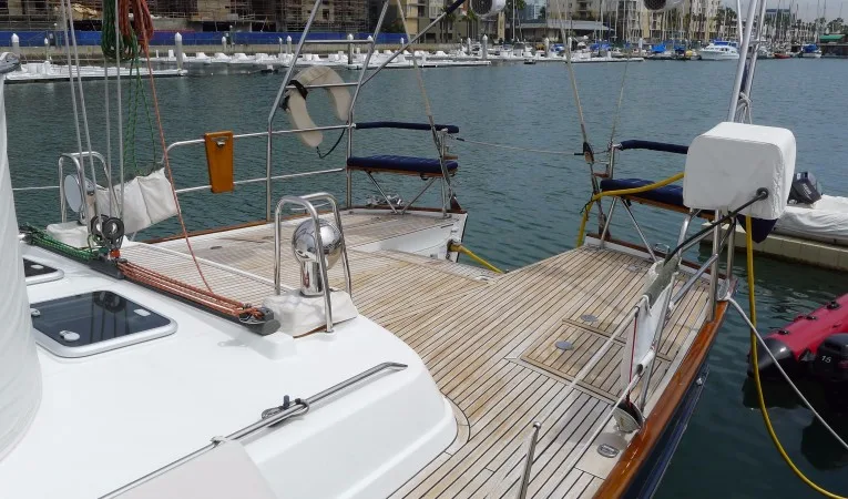 57 Beneteau Aft deck