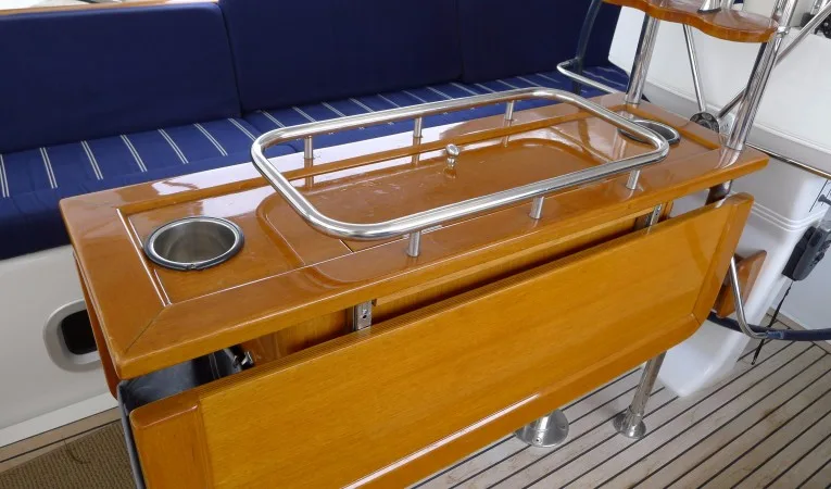 57 Beneteau Cockpit table