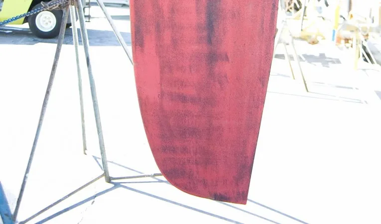 57 Beneteau Old rudder
