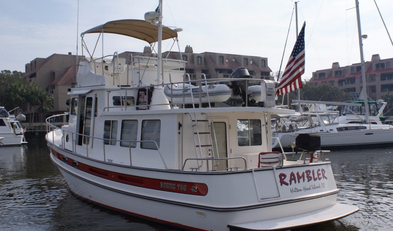 42 Nordic Tugs from aft
