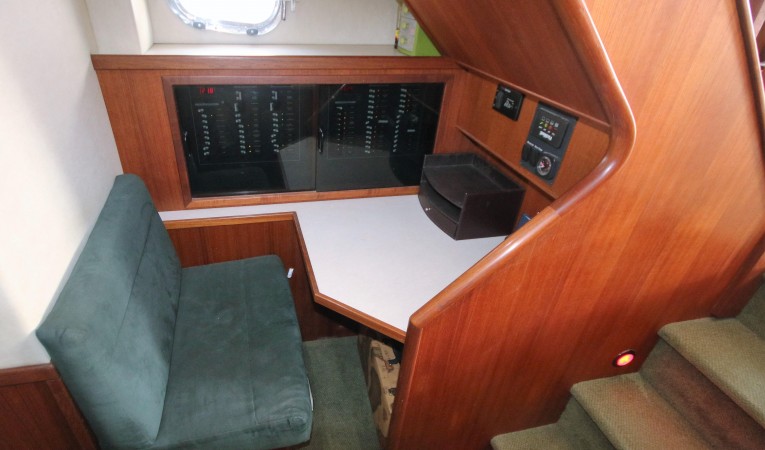 42 Nordic Tugs nav station on starboard