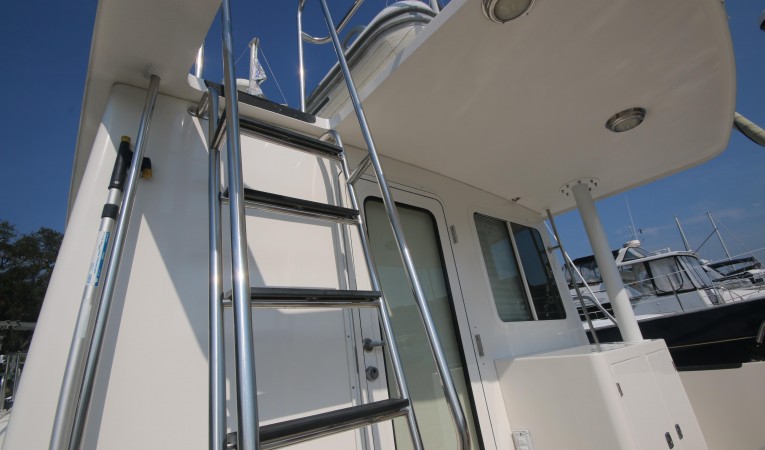42 Nordic Tugs ladder to flybridge