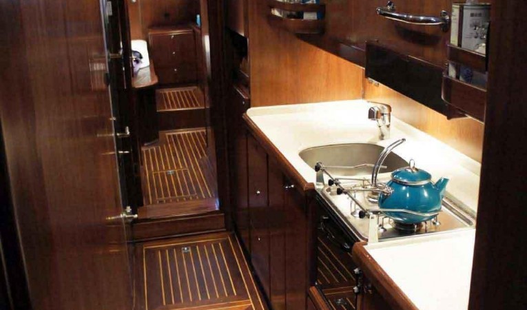 50 Diesel Duck Entrance to Galley