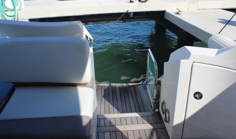 40 Marquis Cockpit Door to Swim Platform