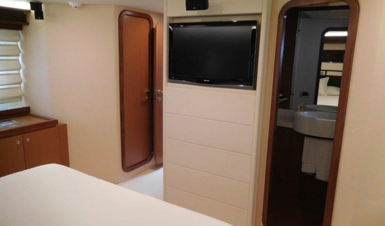 63 Ferretti Yachts Master Stateroom - Sharp TV