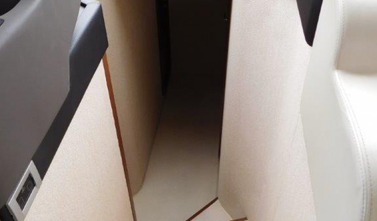 63 Ferretti Yachts Stairs from Helm to Accommodations