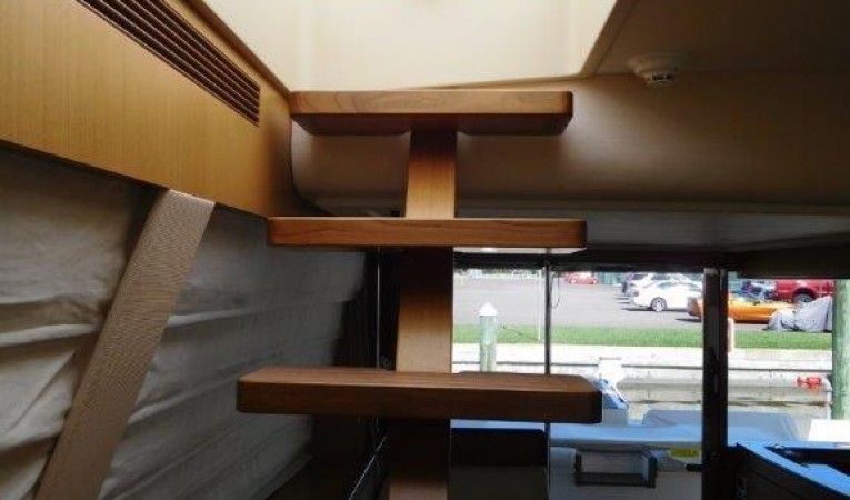 63 Ferretti Yachts Staircase to Flybridge