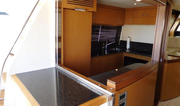 63 Ferretti Yachts Galley - Open to Aft Deck