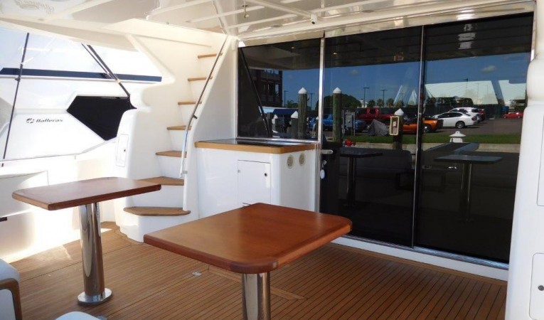 63 Ferretti Yachts Aft Deck - Looking Forward