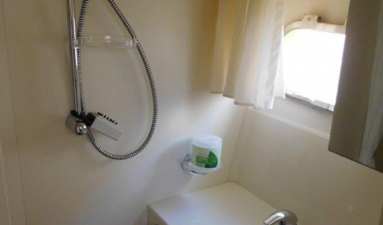 63 Ferretti Yachts Crew Cabin Head and Shower