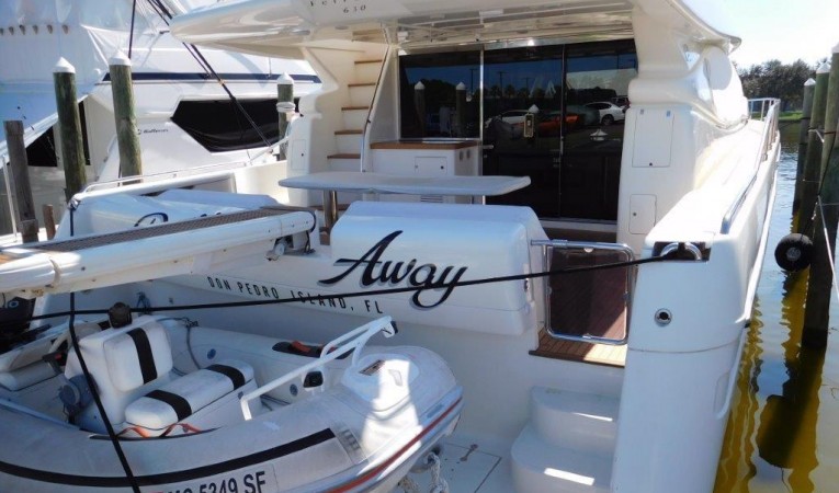 63 Ferretti Yachts Aft Deck and Swim Platform