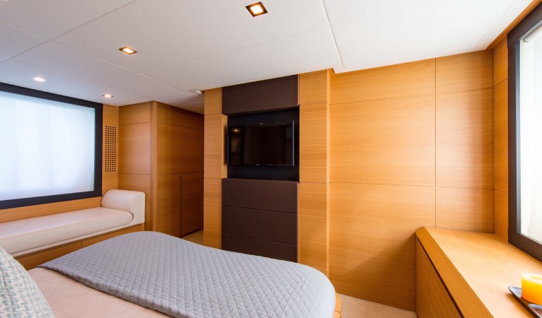 64 Pershing Master Stateroom