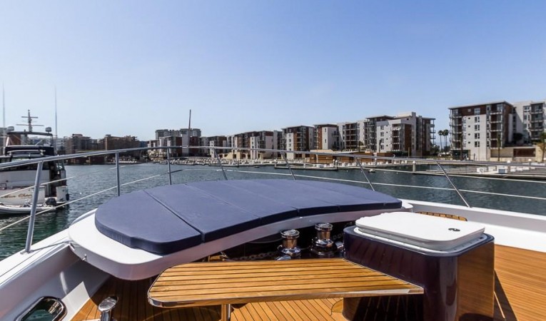 120 Platinum Jacuzzi Sun Pad Mounted on Bow