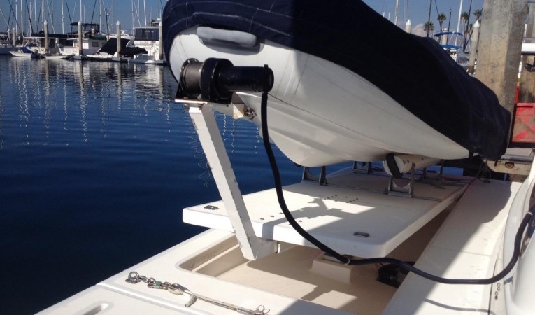 44 Tiara Dinghy Davit System