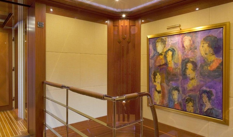 190 Abeking & Rasmussen Entry to Lower Deck