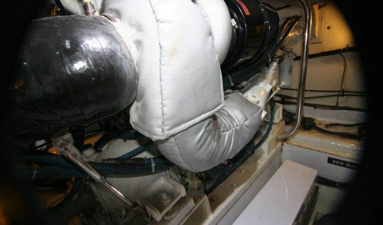 52 Hatteras Port Engine