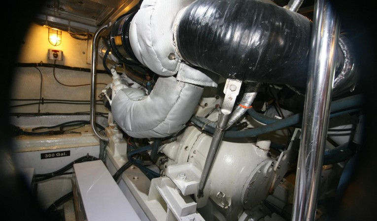 52 Hatteras Starboard Engine
