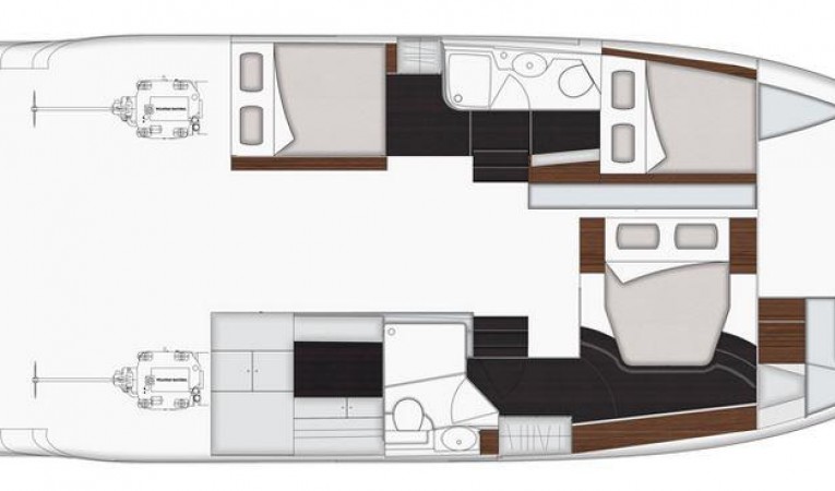 40 Fountaine Pajot Cabin Layout