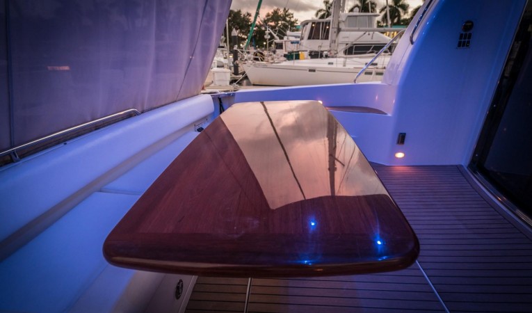 56 Carver High Gloss Yacht Table