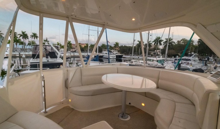 56 Carver Open Bridge COVERED Seating and storage