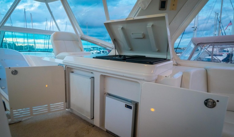 56 Carver Bridge Cooking Station, Grill, Ice Maker, Extra Refrigerator