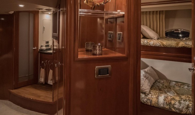 56 Carver Companionway Storage