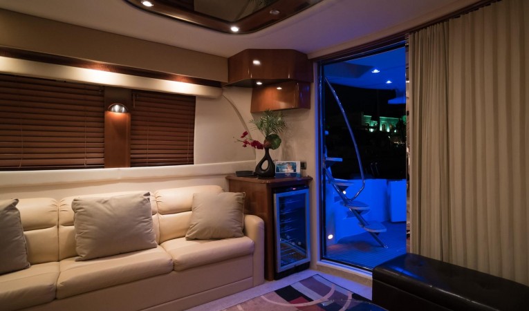 56 Carver Salon looking Aft