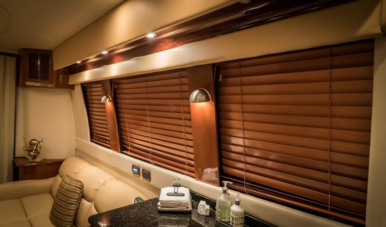 56 Carver High Gloss Cherry Blinds