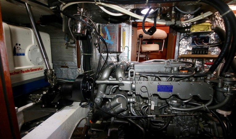 54 Hylas Port side of engine