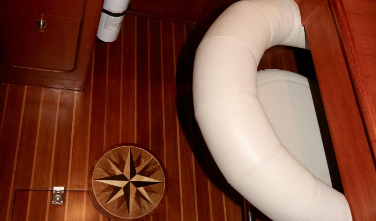 54 Hylas Custom Nav seat and sole