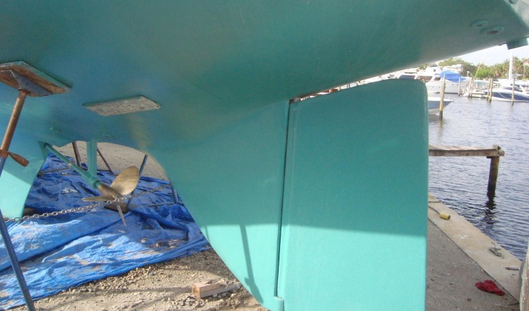 42 Pearson - Rudder - Skeg