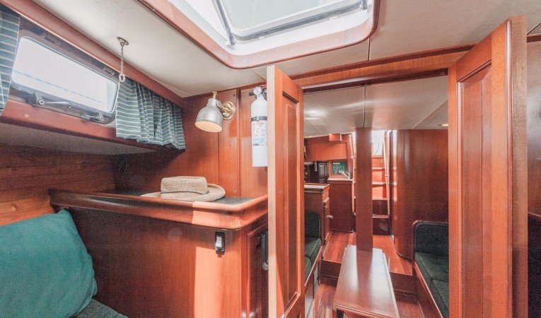 42 Westsail Forward Cabin looking aft - Starboard
