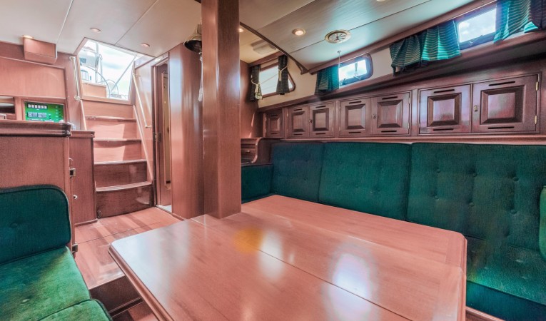 42 Westsail Salon Table open - seat 6