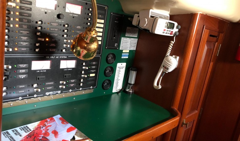 42 Westsail Chart table area