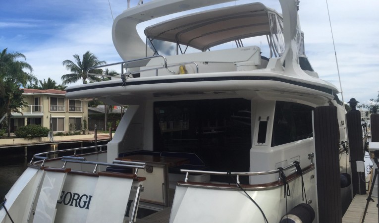 70 Maiora Aft Deck and flybridge