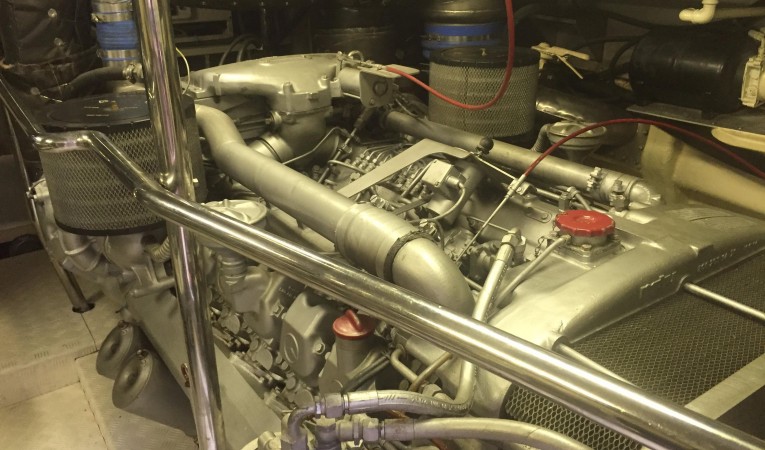 70 Maiora Starboard Engine