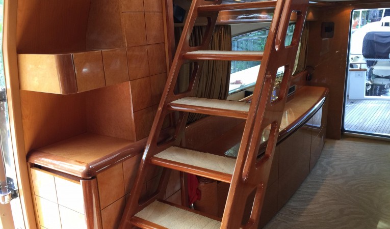 70 Maiora Access to Flybridge via Stairs