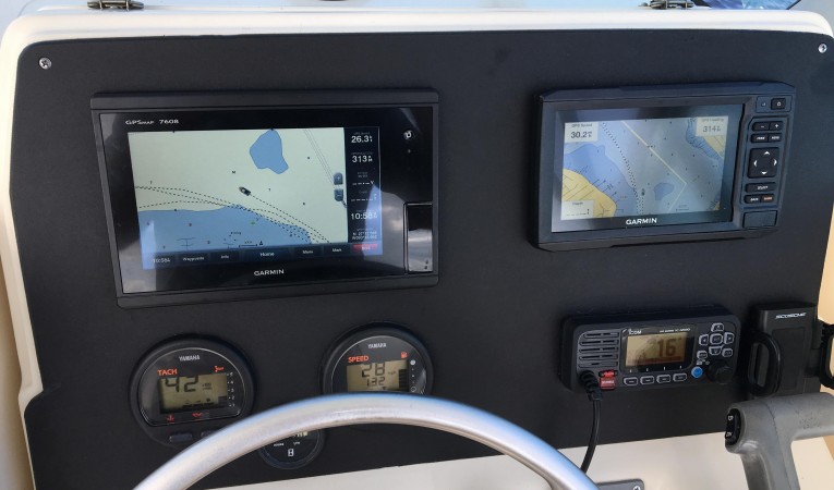 24 Pursuit Helm console w/new electronics