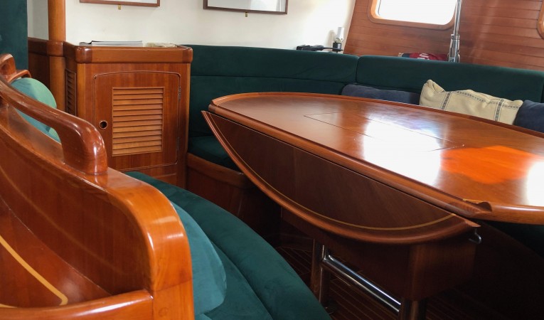 54 Little Harbor Salon dining table