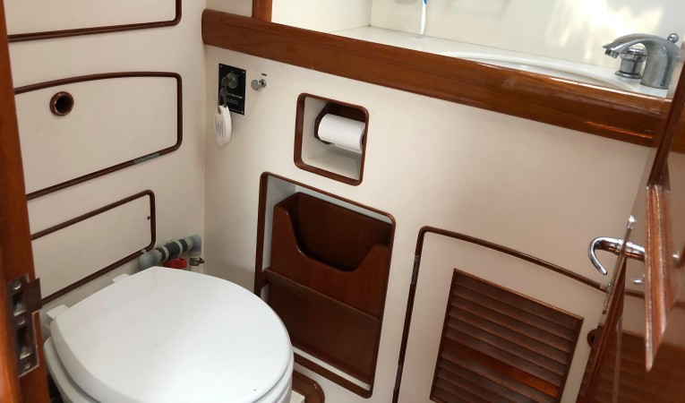 54 Little Harbor Stateroom ensuite head and shower