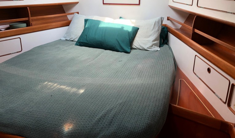 54 Little Harbor view from head/shower and wet hanging locker