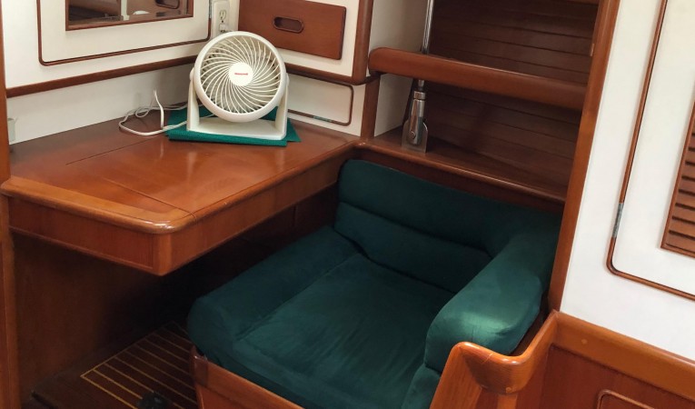 54 Little Harbor Desk in forward stateroom