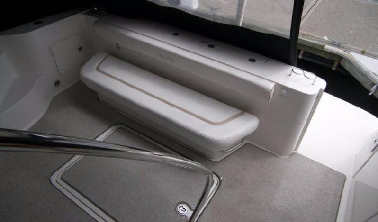 44 Sea Ray Aft Deck Seating View from Stairs