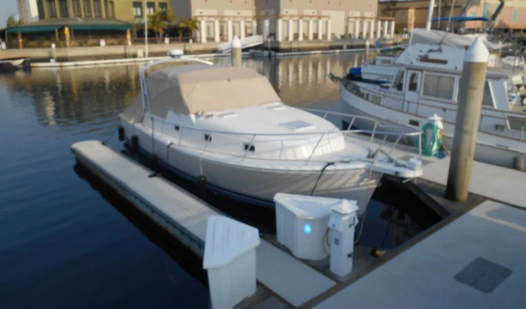 34 Mainship In the slip