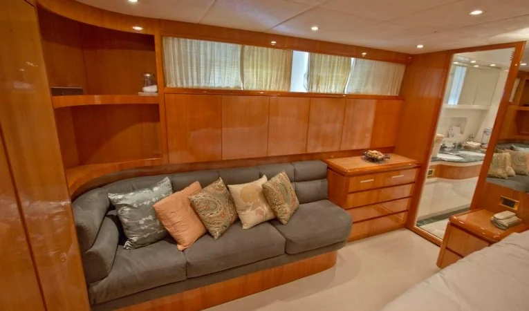 65 Azimut Master Stateroom Settee