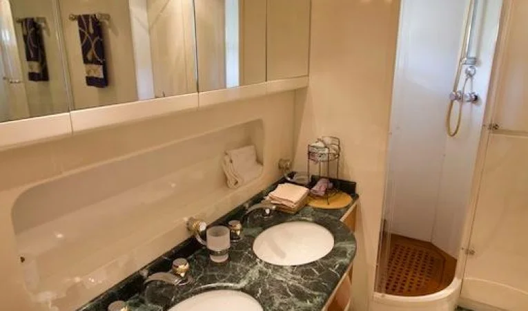 65 Azimut Master Stateroom En-suite stall shower