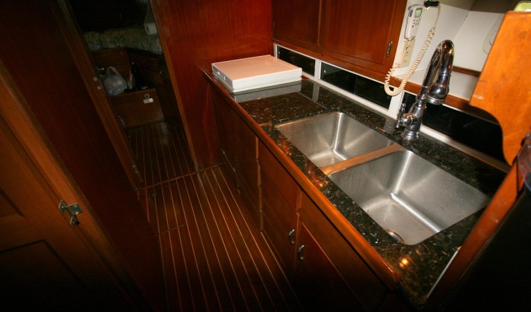 41 Hatteras Galley Forward