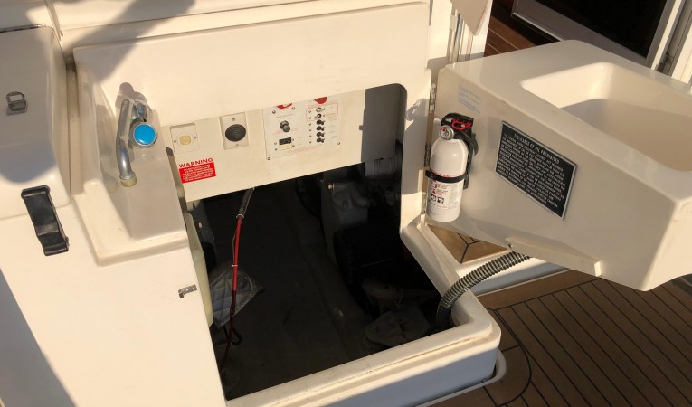 34 Riviera Engine Access