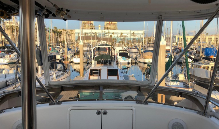 34 Riviera New Isinglass Enclosure on Bridge